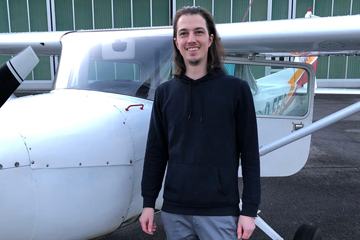 Jasper fliegt solo