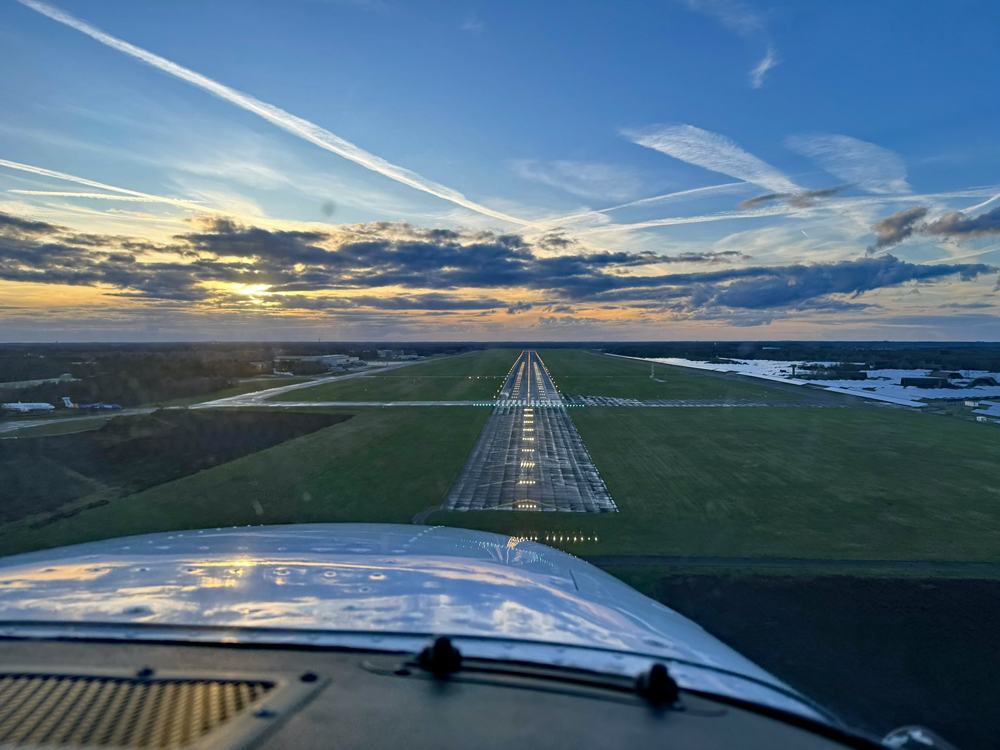 fliegenlernen bild anflug
